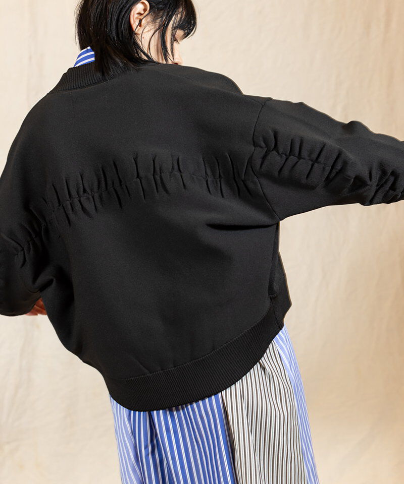  「ニットジップブルゾン」|ブルゾン・スタジャン|