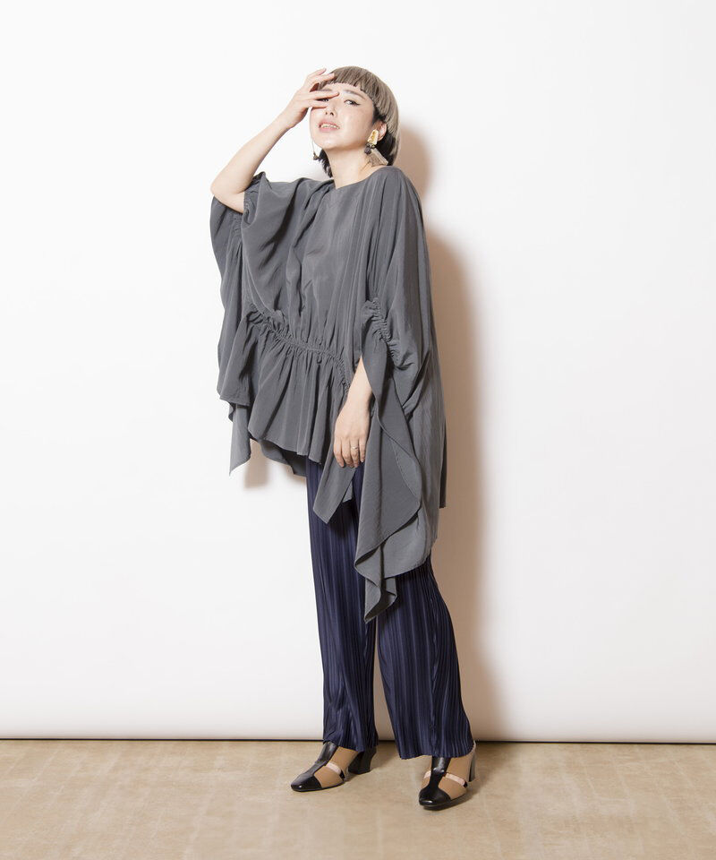  「ギャザーワイドブラウス」|シャツ・ブラウス|