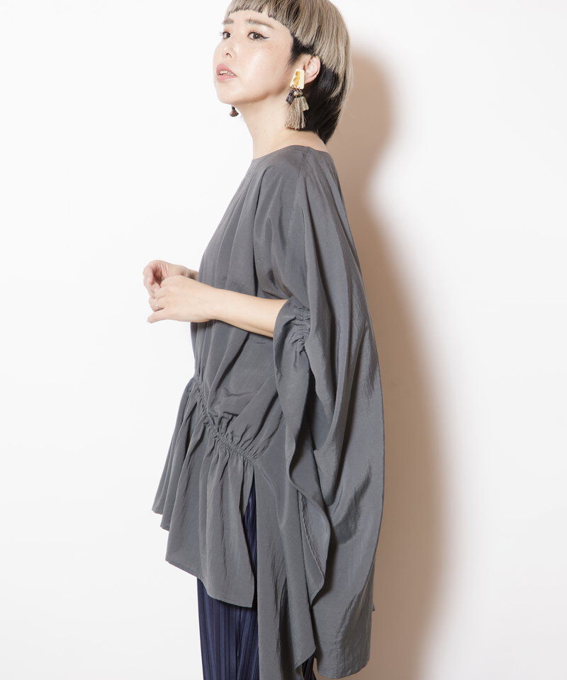  「ギャザーワイドブラウス」|シャツ・ブラウス|