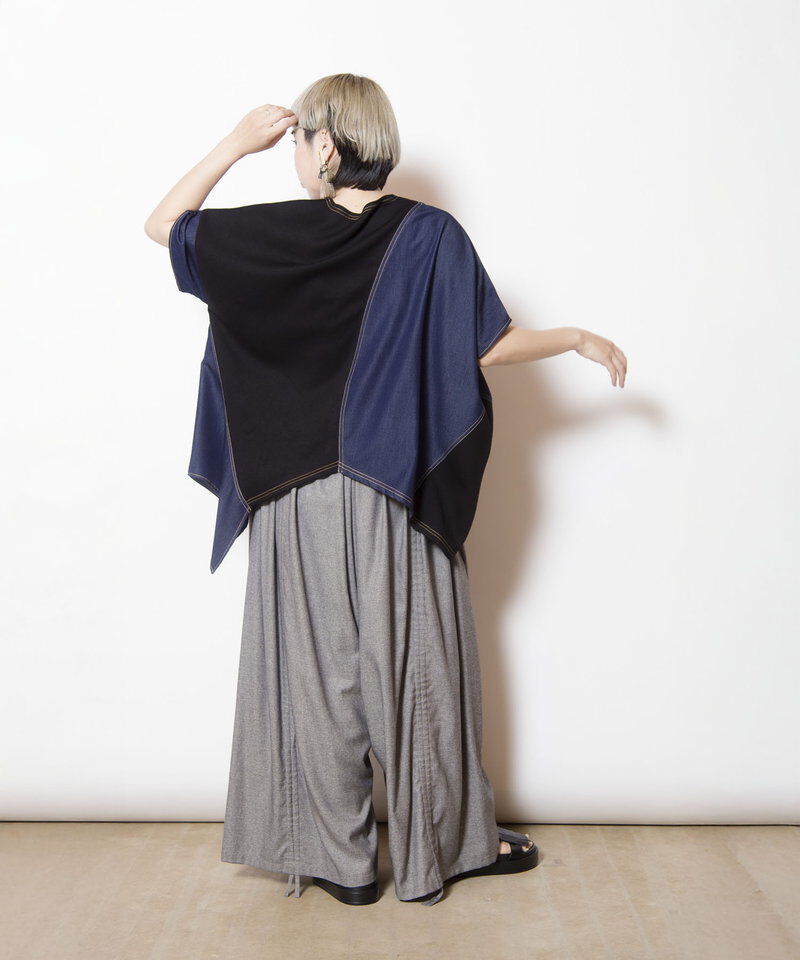  「切替アシンメトリーTシャツ」|Tシャツ・カットソー|