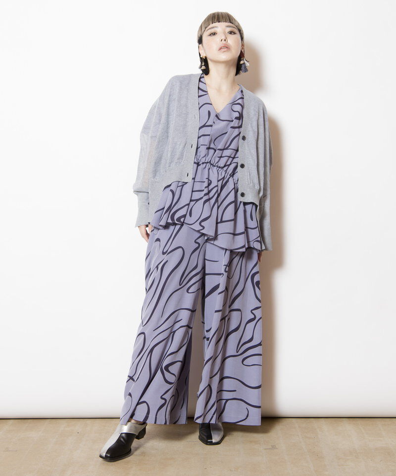  「フロントギャザーニットカーディガン」|カーディガン|