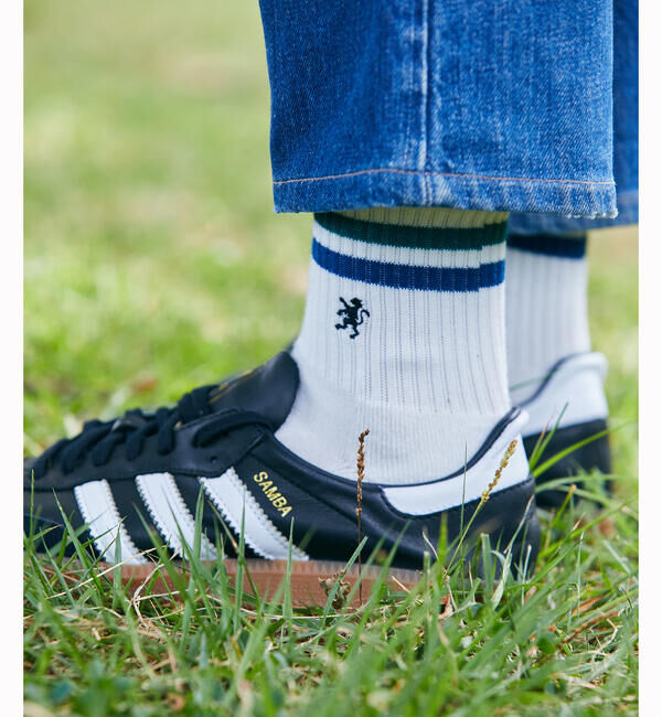 GYMPHLEX「Gymphlex | カラーラインソックス WOMEN」|ソックス|WHITE系1