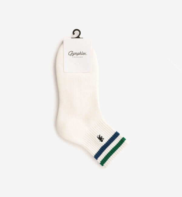 GYMPHLEX「Gymphlex | カラーラインソックス WOMEN」|ソックス|WHITE系3