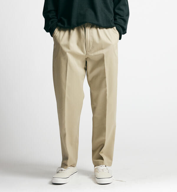  「FARAH | 2タックサイドアジャスターパンツ WOMEN」|チノ|