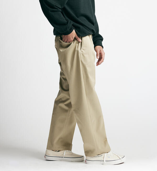  「FARAH | 2タックサイドアジャスターパンツ WOMEN」|チノ|