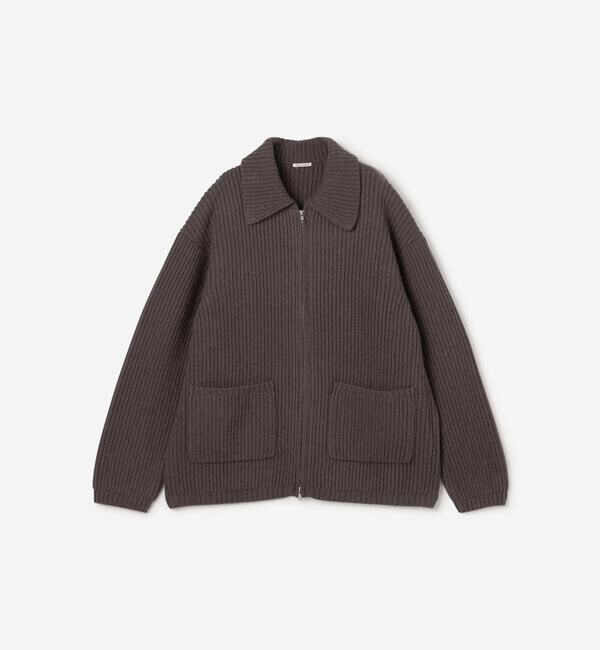  「RYE TENDER | 〈別注〉フルジップ ニットブルゾン MEN」|ニット・セーター|