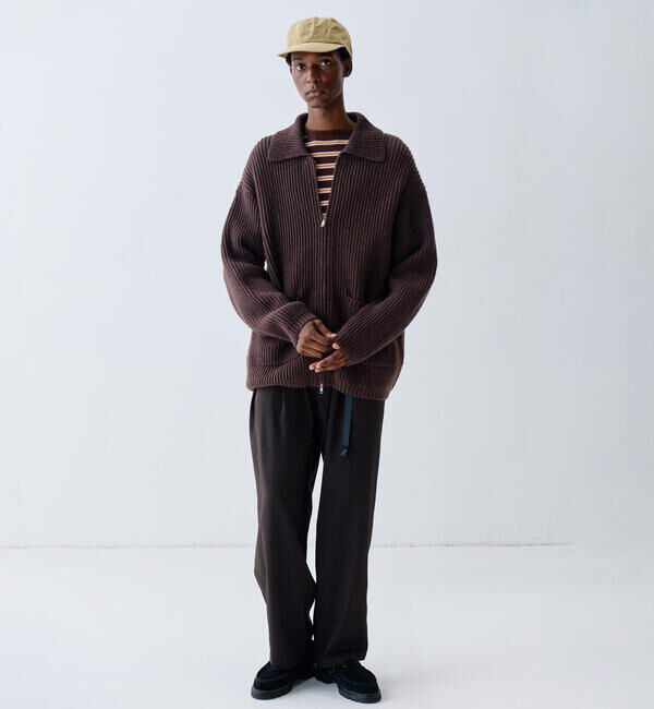  「RYE TENDER | 〈別注〉フルジップ ニットブルゾン MEN」|ニット・セーター|