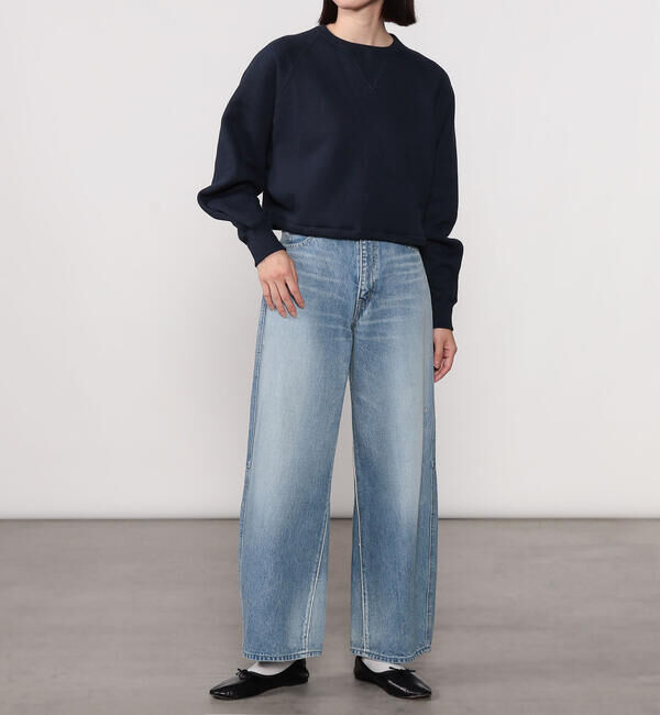  「HAVERSACK | クルーネック ショートスウェット WOMEN」|スウェット・ジャージ|