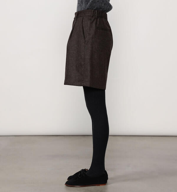 Morris & Sons「MORRIS & SONS | シャンブレー タックショーツ WOMEN」|キュロット|