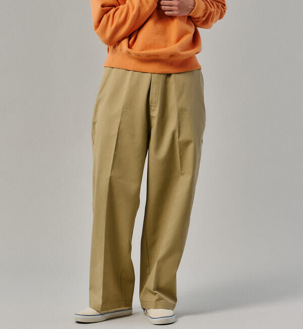  「Dickies │〈別注〉ワイド チノスラックス MEN」|チノ|BEIGE