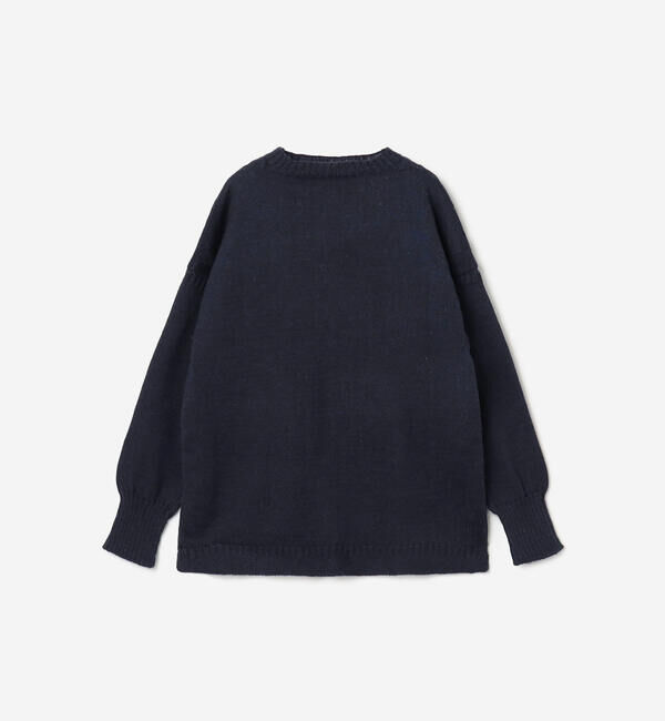 「Le Tricoteur | 〈別注〉トラディショナル ウールガンジーセーター UNISEX」|ニット・セーター|NAVY