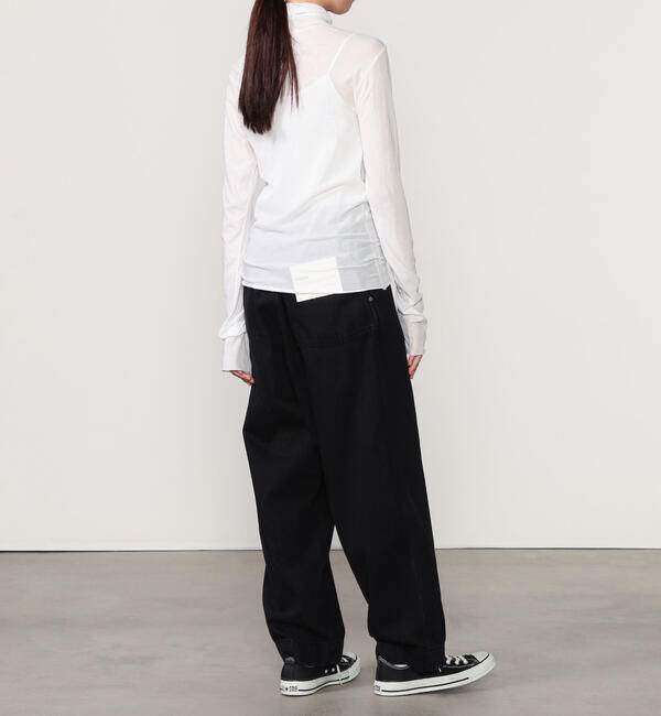 UNFIL「UNFIL | コットンシアージャージー ハイネック長袖Tシャツ WOMEN」|Tシャツ・カットソー|