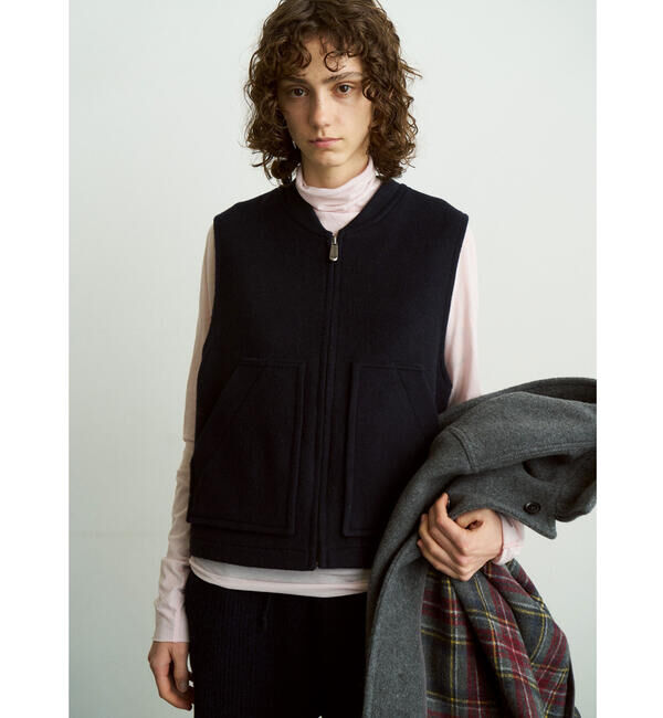 UNFIL「UNFIL | コットンシアージャージー ハイネック長袖Tシャツ WOMEN」|Tシャツ・カットソー|PINK