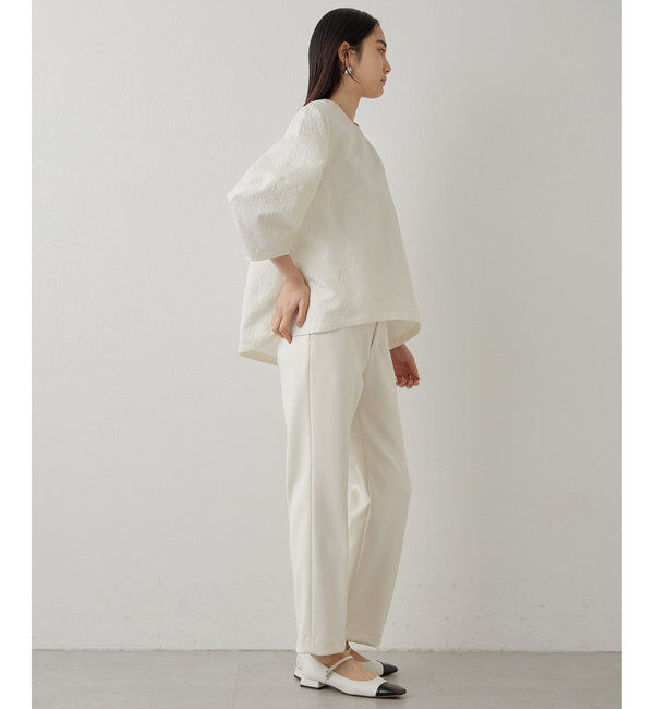 THE PAUSE「【THE PAUSE】ジャガードパフスリーブブラウス」|シャツ・ブラウス|