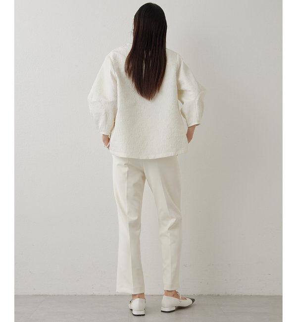 THE PAUSE「【THE PAUSE】ジャガードパフスリーブブラウス」|シャツ・ブラウス|