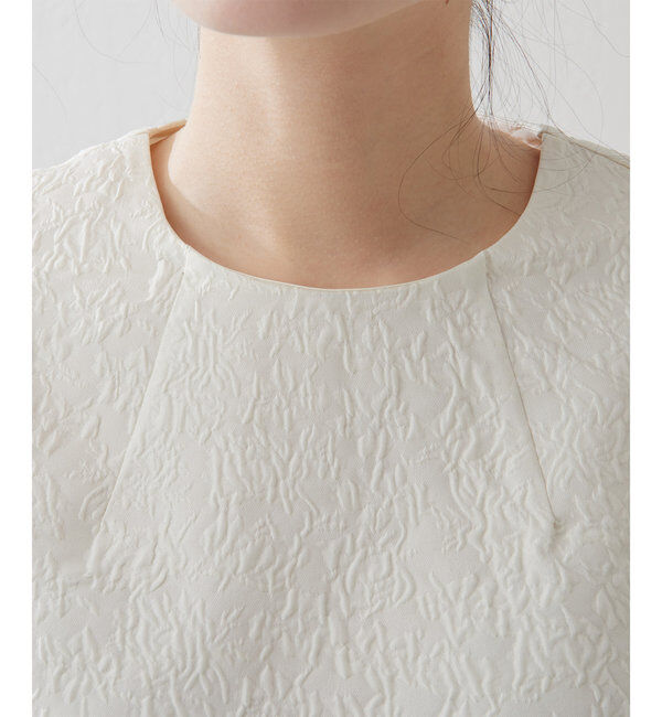 THE PAUSE「【THE PAUSE】ジャガードパフスリーブブラウス」|シャツ・ブラウス|