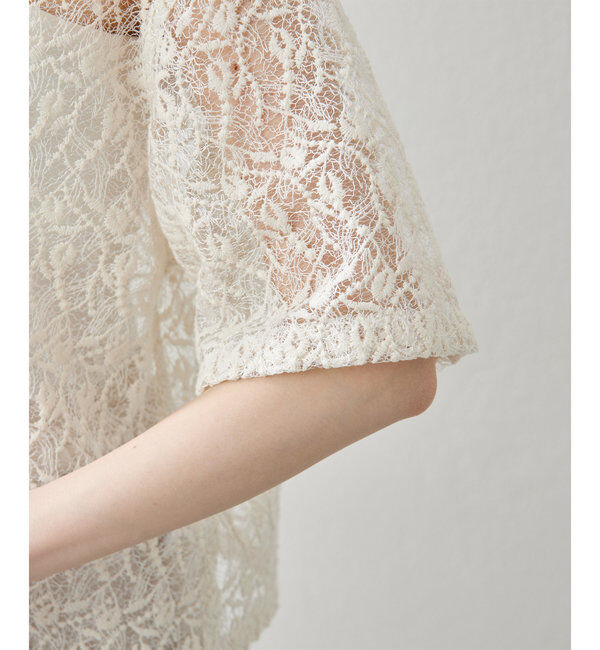 THE PAUSE「【THE PAUSE】エンブロイダリーTブラウス」|シャツ・ブラウス|