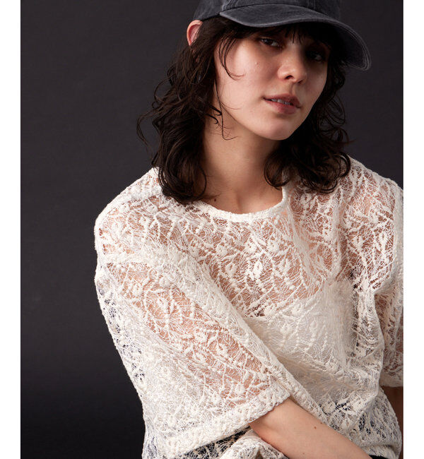 THE PAUSE「【THE PAUSE】エンブロイダリーTブラウス」|シャツ・ブラウス|