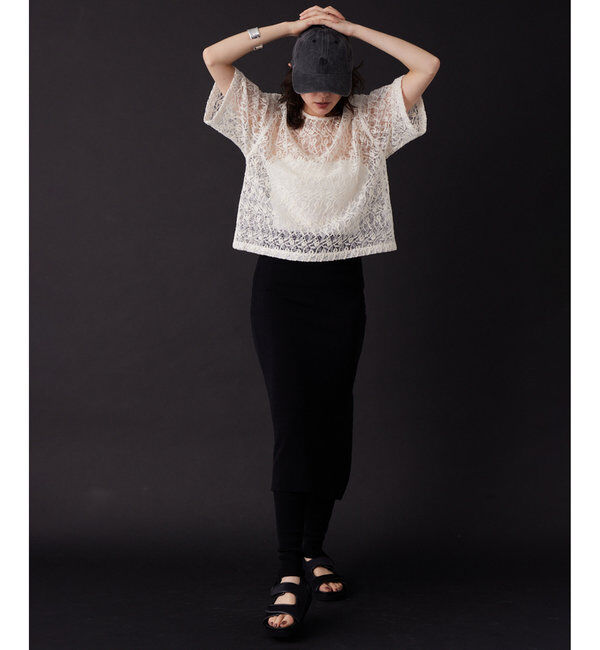 THE PAUSE「【THE PAUSE】エンブロイダリーTブラウス」|シャツ・ブラウス|