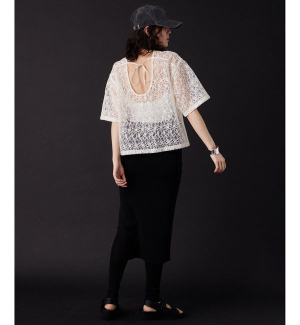 THE PAUSE「【THE PAUSE】エンブロイダリーTブラウス」|シャツ・ブラウス|