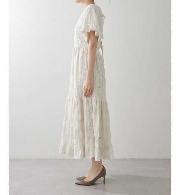  「エンブロイダリーパフワンピース」|ワンピース|