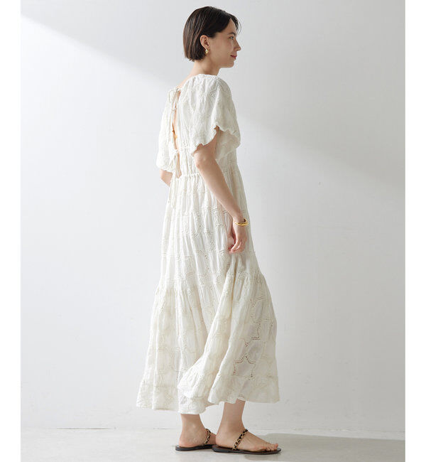  「エンブロイダリーパフワンピース」|ワンピース|