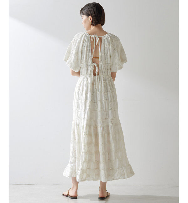  「エンブロイダリーパフワンピース」|ワンピース|