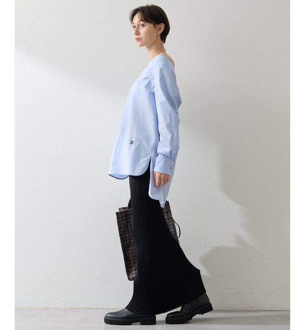  「ブロードオフショルダーブラウス」|シャツ・ブラウス|