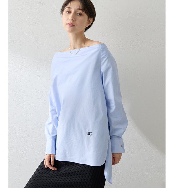  「ブロードオフショルダーブラウス」|シャツ・ブラウス|