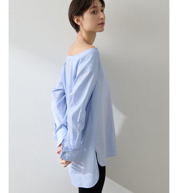  「ブロードオフショルダーブラウス」|シャツ・ブラウス|