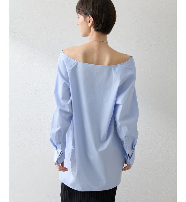  「ブロードオフショルダーブラウス」|シャツ・ブラウス|