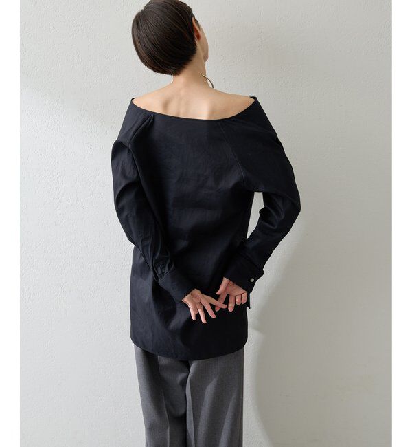  「ブロードオフショルダーブラウス」|シャツ・ブラウス|