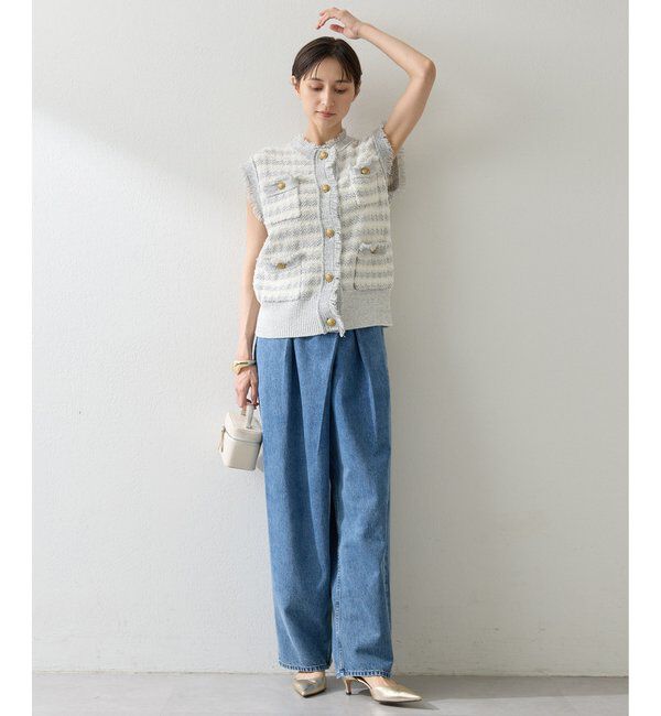  「ラップデニムパンツ」|デニム|