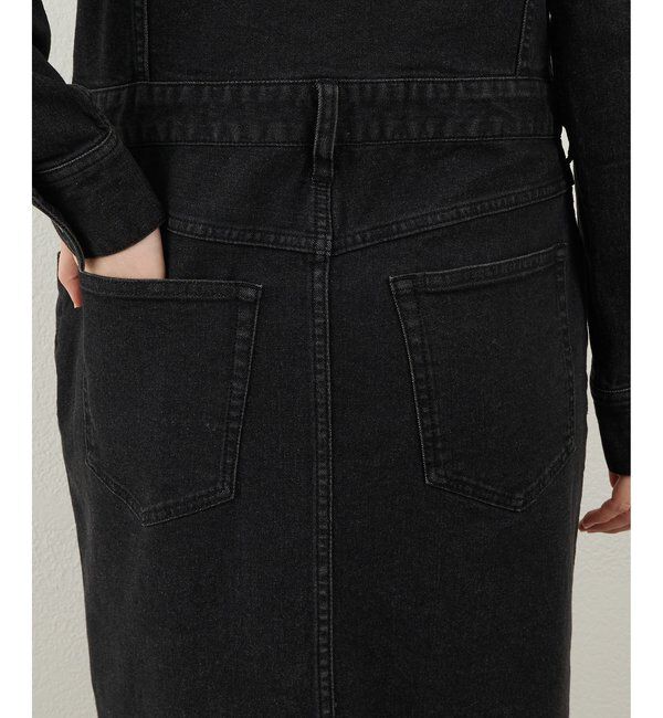  「ストレッチデニムワンピース」|ワンピース|