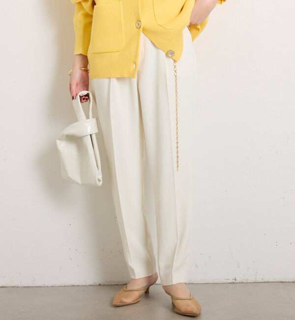  「ジャージスリムテーパードパンツ」|チノ|