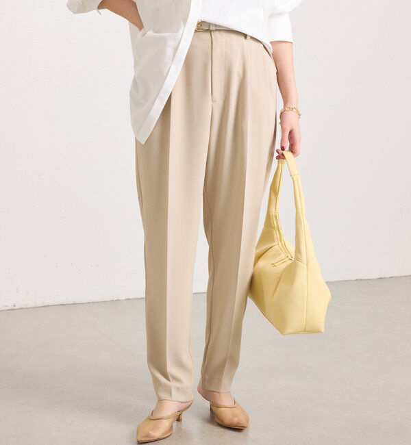  「ジャージスリムテーパードパンツ」|チノ|