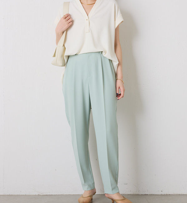  「ジャージスリムテーパードパンツ」|チノ|