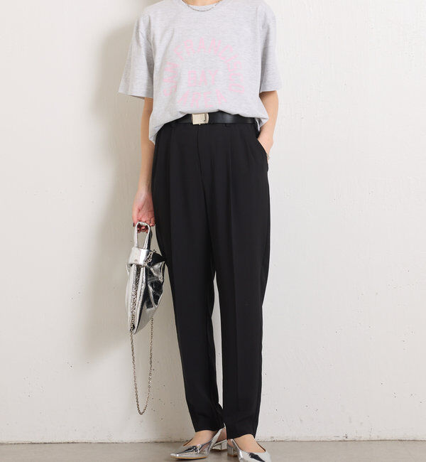  「ジャージスリムテーパードパンツ」|チノ|