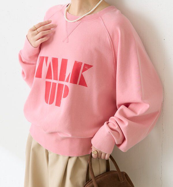  「TALK UPスウェット」|Tシャツ・カットソー|ピンク