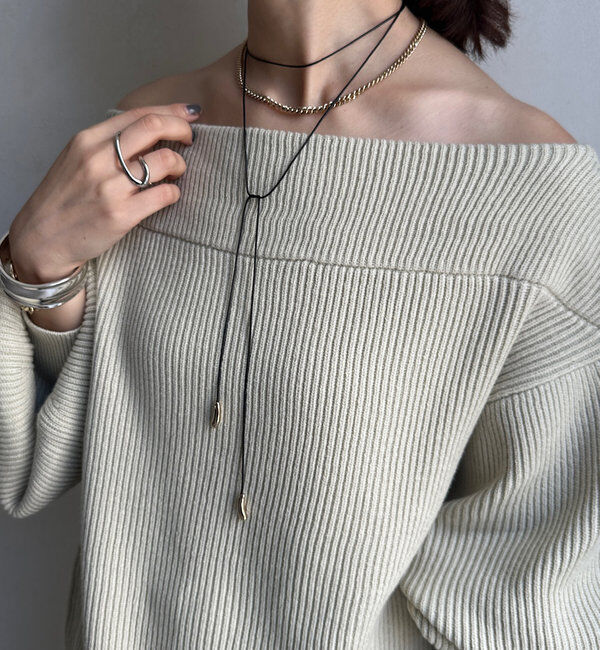  「コードメタルパーツチョーカー」|ネックレス|