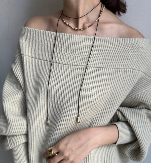  「コードメタルパーツチョーカー」|ネックレス|