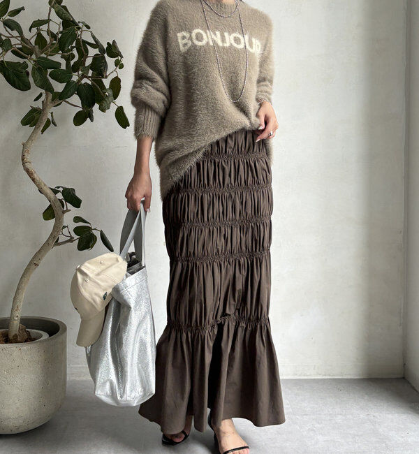  「【WEB限定】シャギーロゴプルオーバー」|ニット・セーター|