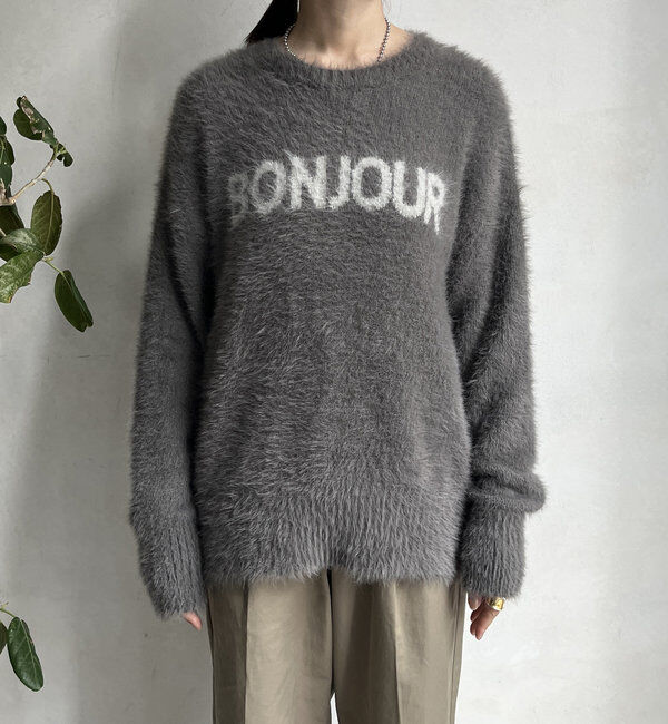  「【WEB限定】シャギーロゴプルオーバー」|ニット・セーター|