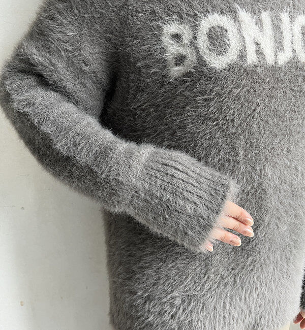  「【WEB限定】シャギーロゴプルオーバー」|ニット・セーター|