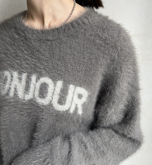  「【WEB限定】シャギーロゴプルオーバー」|ニット・セーター|