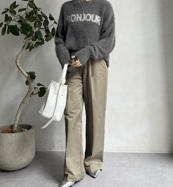  「【WEB限定】シャギーロゴプルオーバー」|ニット・セーター|