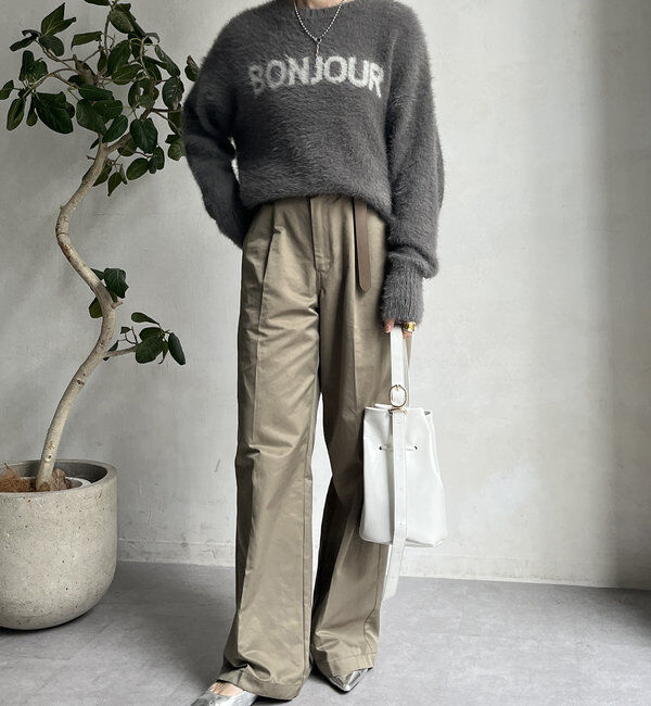  「【WEB限定】シャギーロゴプルオーバー」|ニット・セーター|