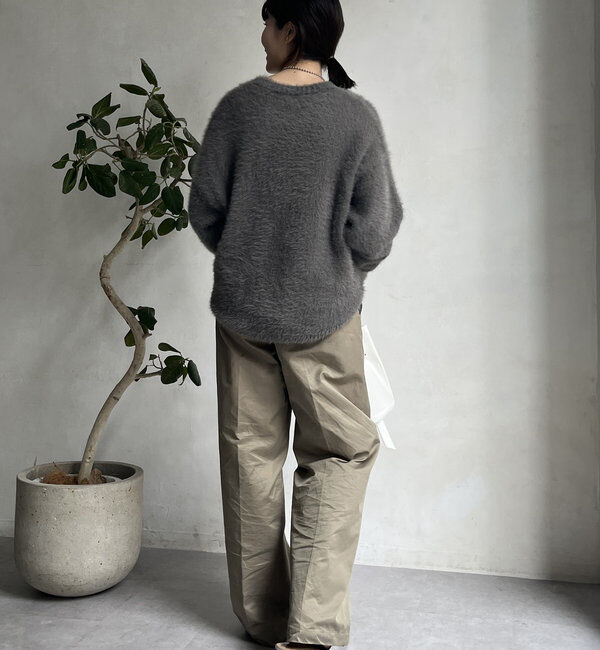  「【WEB限定】シャギーロゴプルオーバー」|ニット・セーター|