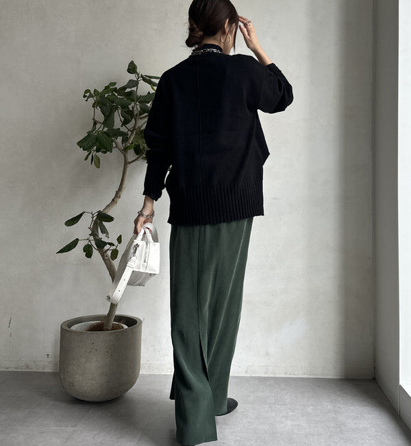  「【WEB限定】モッチリミドルゲージハイネックニット」|ニット・セーター|