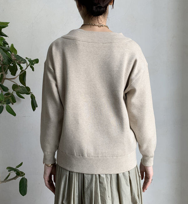  「【WEB限定】ボートネックロゴニット」|ニット・セーター|